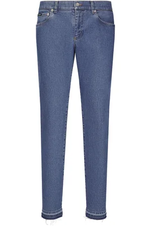 Dolce & Gabbana Vaqueros slim con parche del logo