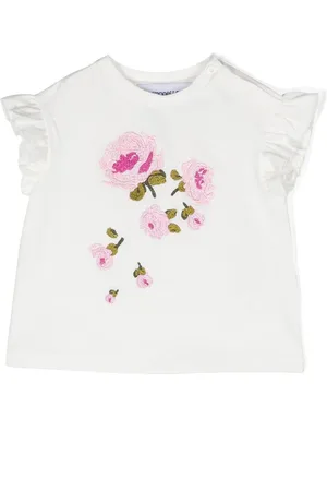 Simonetta Camiseta con aplique floral