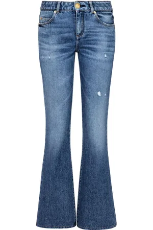 Balmain Vaqueros acampanados de talle medio
