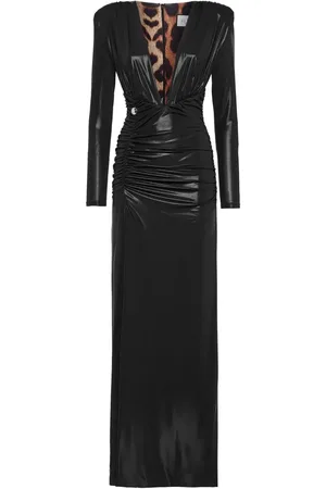 Philipp Plein Vestido largo fruncido
