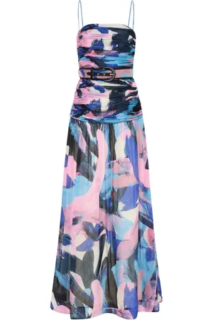 Rebecca Vallance Vestido largo fruncido