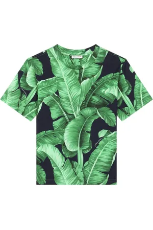 Dolce & Gabbana Camiseta con hojas estampadas