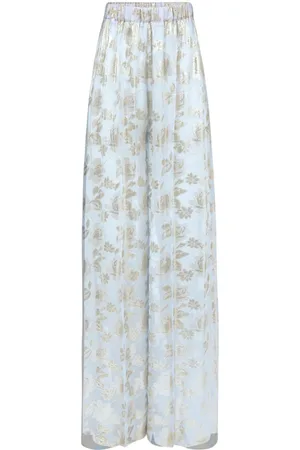 Nina Ricci Pantalones palazzo con motivo floral