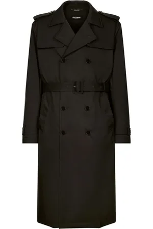 Dolce & Gabbana Gabardina con doble botonadura y cinturón