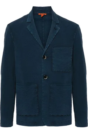 BARENA Blazer Refada Fronda de tejido seersucker