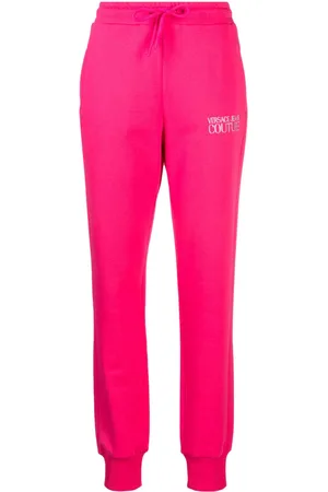 VERSACE Pantalones de chándal con logo bordado