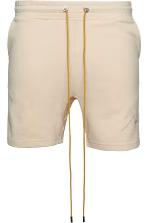 Rhude Pantalones cortos de chándal con logo bordado