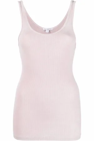 James Perse Camiseta de tirantes con cuello en U