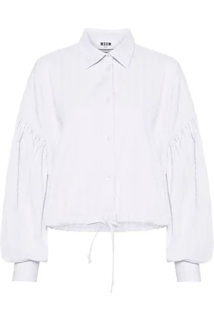 Msgm Camisa con cordón en el dobladillo