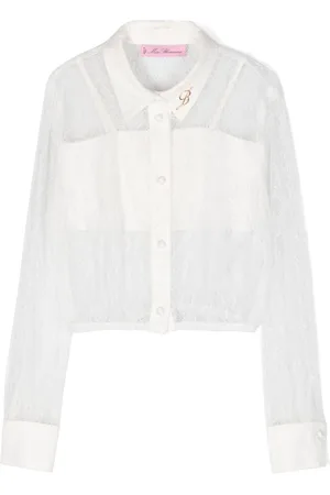 MISS BLUMARINE Blusa con encaje floral