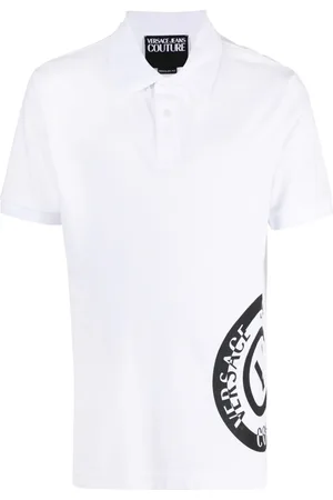 VERSACE Polo con logo estampado
