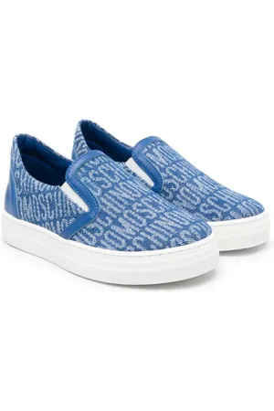 Moschino Zapatillas slip-on con logo en jacquard