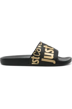Roberto Cavalli Sandalias con logo en relieve