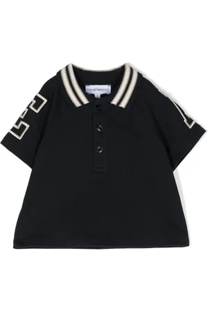Emporio Armani Polo con borde a rayas