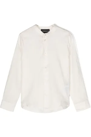 Emporio Armani Camisa con logo en jacquard