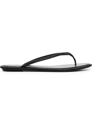 RENE CAOVILLA Chanclas con aplique de cristal