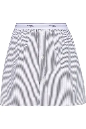 HOMMEGIRLS Minifalda acampanada a rayas