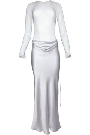 CHRISTOPHER ESBER Vestido largo drapeado