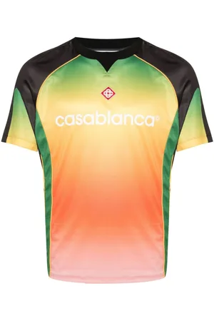 Casablanca Camiseta con logo y efecto degradado