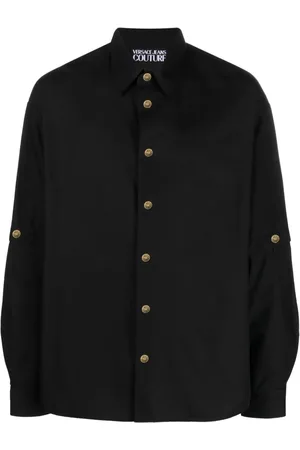 VERSACE Camisa con botones en relieve