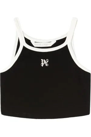 Palm Angels Top sin mangas corto con monograma PA
