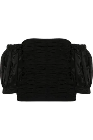 Twin-Set Top fruncido con hombros descubiertos