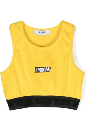 Msgm Top corto de canalé