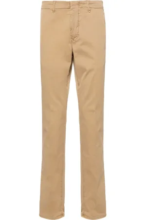Incotex Pantalones chinos rectos de talle bajo