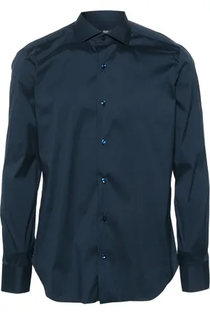 BARBA Camisa con cuello clásico