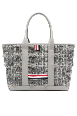 Thom Browne Bolso shopper con rayas RWB