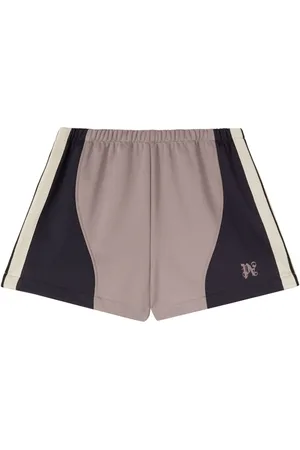 Palm Angels Pantalones cortos de chándal con diseño colour block