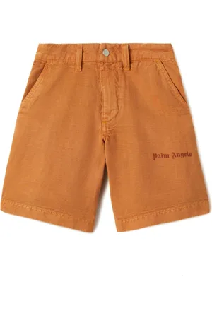 Palm Angels Bermudas rectas con logo estampado