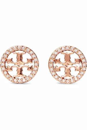 Tory Burch Pendientes Miller con apliques de pavé