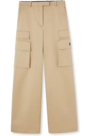 VERSACE Pantalones anchos de talle alto