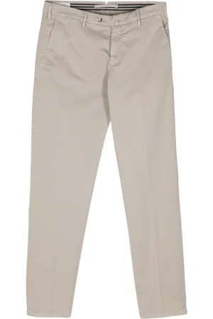 LUIGI BIANCHI MANTOVA Pantalones chinos con cierre de botón