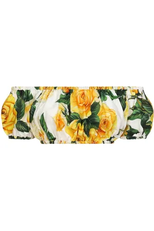 Dolce & Gabbana Top corto con estampado floral