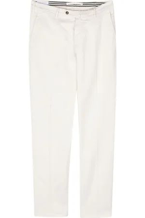 LUIGI BIANCHI MANTOVA Pantalones chinos con cierre de botón