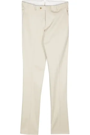 LUIGI BIANCHI MANTOVA Pantalones chinos con cierre de botón