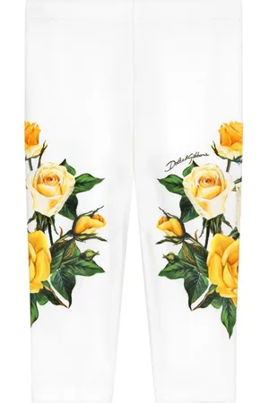 Dolce & Gabbana Leggins con rosa estampado