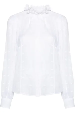 Marant Etoile Blusa Terzali con bordado floral