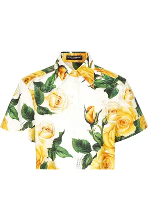 Dolce & Gabbana Camisa con estampado de rosa