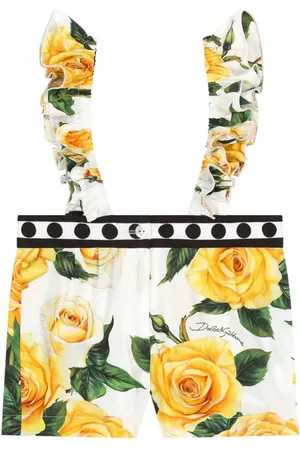 Dolce & Gabbana Pelele con rosa estampado