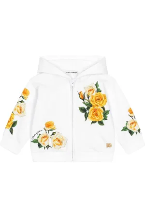 Dolce & Gabbana Chaqueta con capucha y rosas estampadas