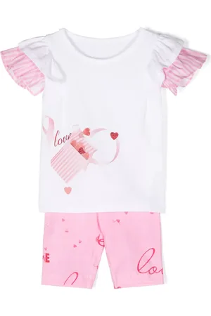 Lapin House Conjunto con estampado Love