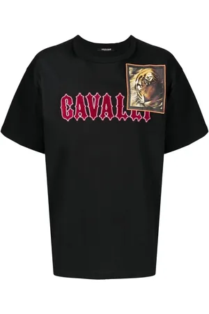 Roberto Cavalli Camiseta con letras del logo