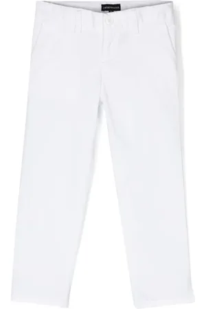 Emporio Armani Pantalones chinos con corte slim
