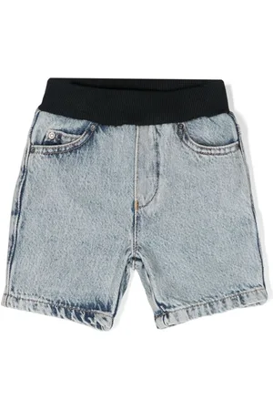 Emporio Armani Pantalones vaqueros cortos con cintura de canalé
