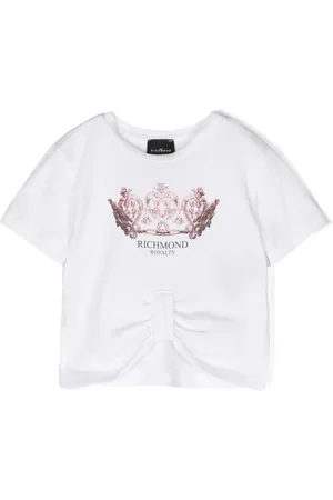 John Richmond Camiseta con corona estampada