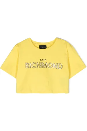 John Richmond Camiseta corta con logo de strass