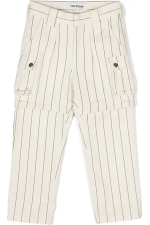 Mini Rodini Pantalones de sarga a rayas